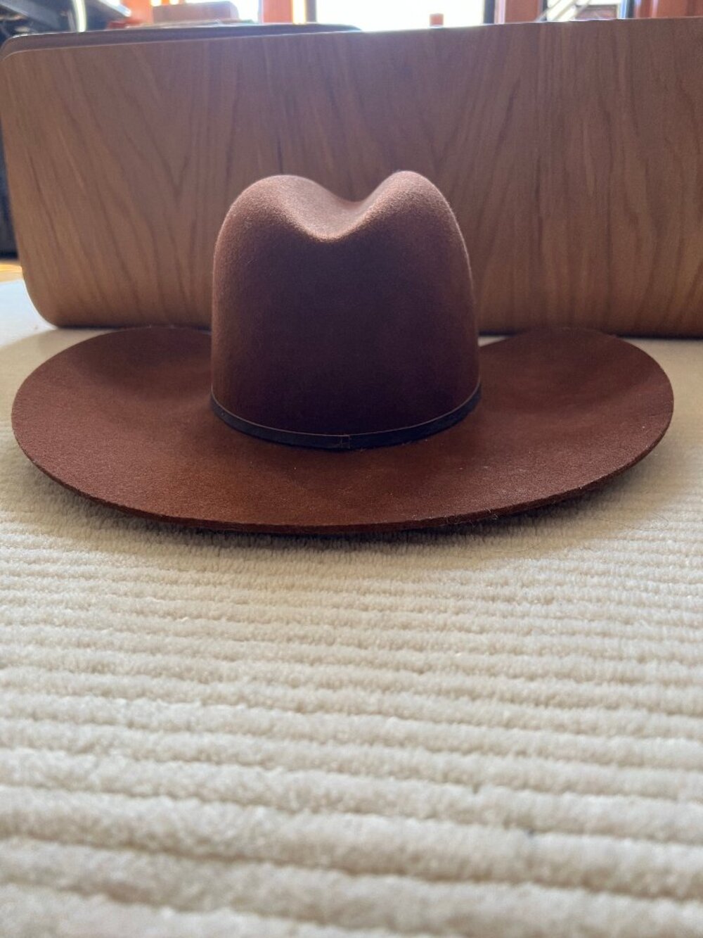 Janessa Leone Wide Brim Hat in Brown